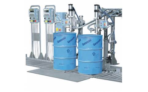 Automatic 200L plastic barrel filling line